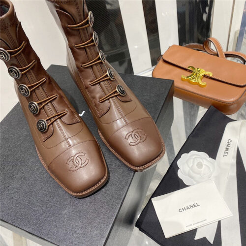 High Quality Luxury Chanel Ankle Boots Womens – Style 21350 product detail