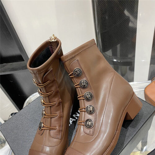 High Quality Luxury Chanel Ankle Boots Womens – Style 21350 alternate view