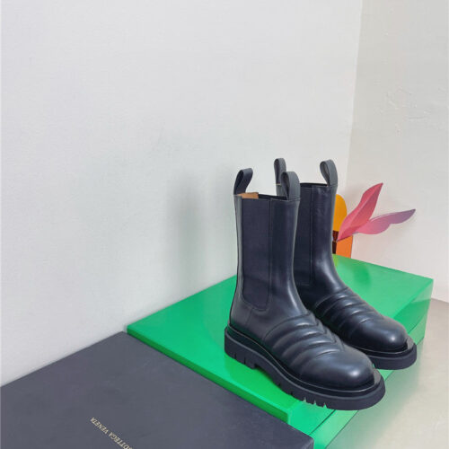 High Quality Luxury Bottega Veneta Cowhide Ankle Boots