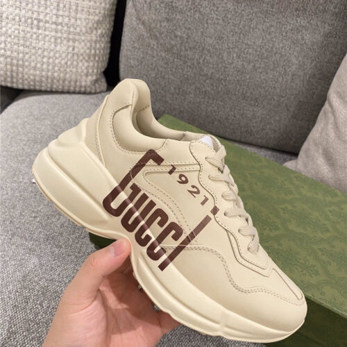 High Quality Luxury Gucci Womens Rhyton Leather Sneakers – Style 14995 product detail