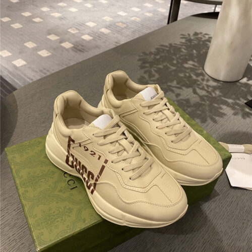 High Quality Luxury Gucci Womens Rhyton Leather Sneakers – Style 14995 product detail