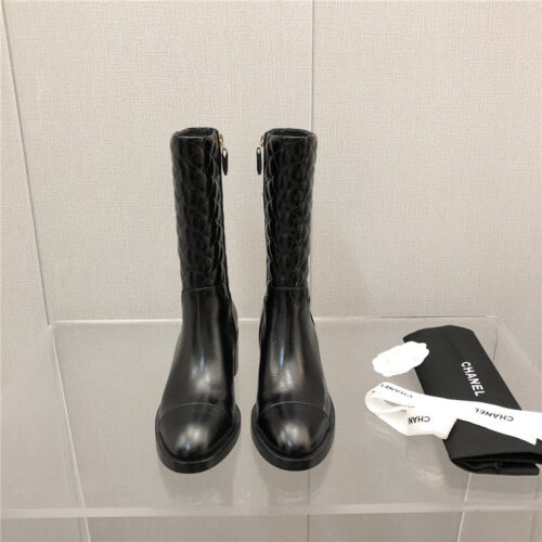 High Quality Luxury Chanel Logo Classic Ankle Boots – Style 98598 alternate view
