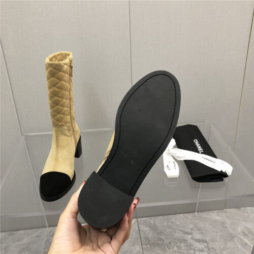 High Quality Luxury Chanel Logo Classic Ankle Boots – Style 36454 product detail