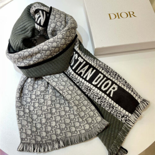 High Quality Luxury Dior Oblique Print Scarfs – Style 25577 alternate view