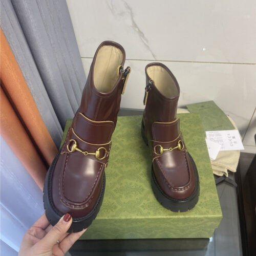 High Quality Luxury Gucci Horsebit Ankle Boots – Style 73171 product detail