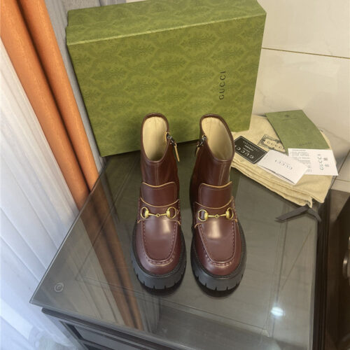 High Quality Luxury Gucci Horsebit Ankle Boots – Style 73171 product detail