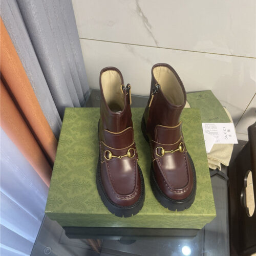 High Quality Luxury Gucci Horsebit Ankle Boots – Style 73171 alternate view