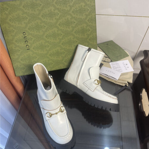 High Quality Luxury Gucci Horsebit Ankle Boots – Style 05939 product detail
