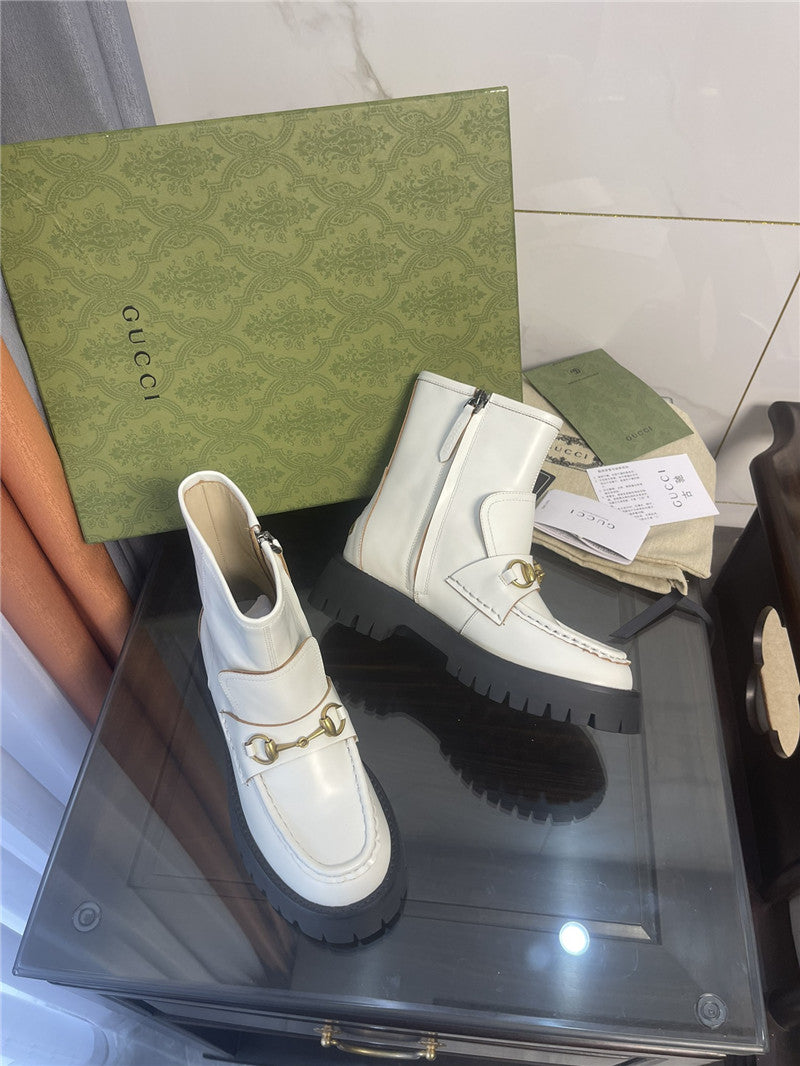 High Quality Luxury Gucci Horsebit Ankle Boots – Style 05939 product detail