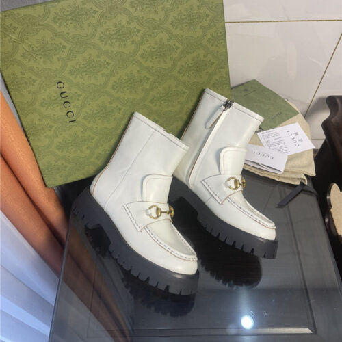 High Quality Luxury Gucci Horsebit Ankle Boots – Style 05939 product detail