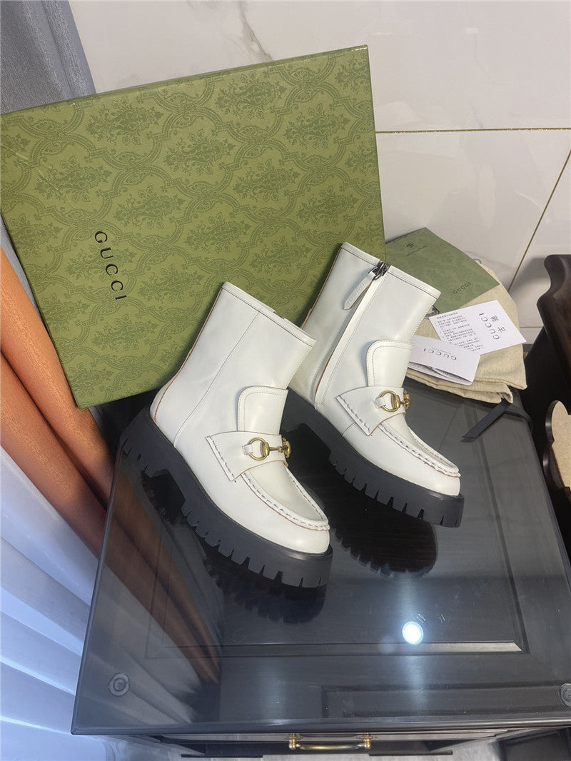 High Quality Luxury Gucci Horsebit Ankle Boots – Style 05939 product detail