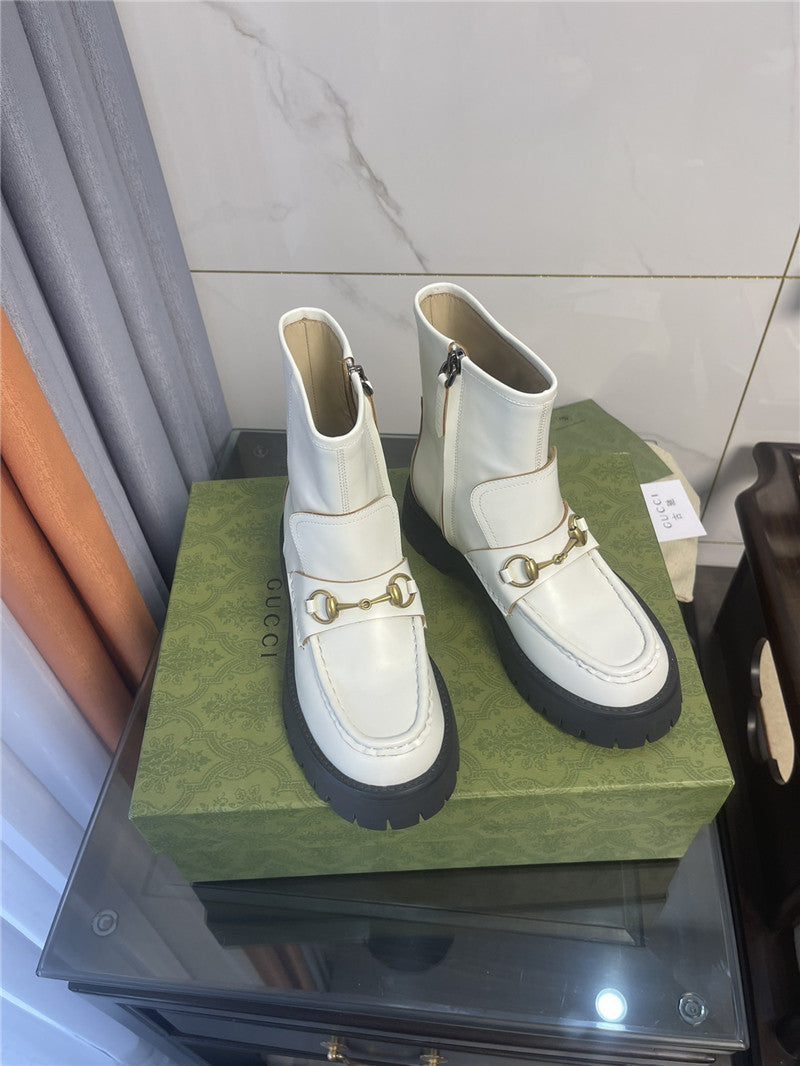 High Quality Luxury Gucci Horsebit Ankle Boots – Style 05939 product detail
