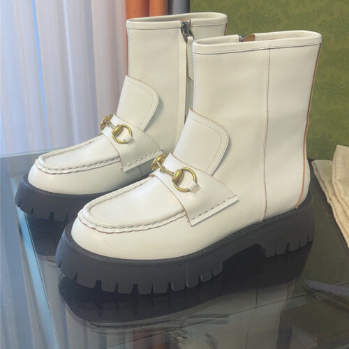 High Quality Luxury Gucci Horsebit Ankle Boots – Style 05939