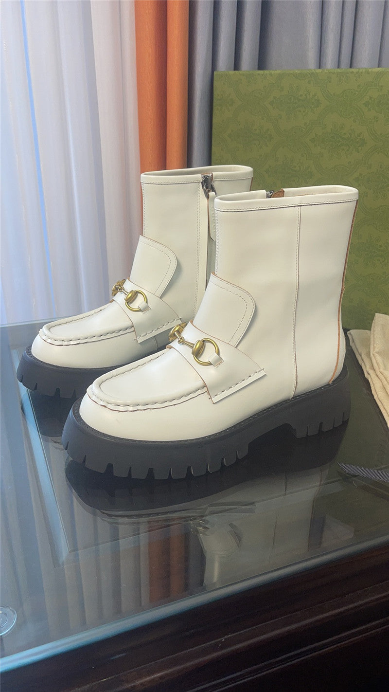 High Quality Luxury Gucci Horsebit Ankle Boots – Style 05939