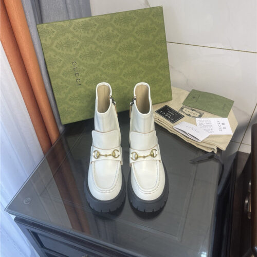 High Quality Luxury Gucci Horsebit Ankle Boots – Style 05939 product detail