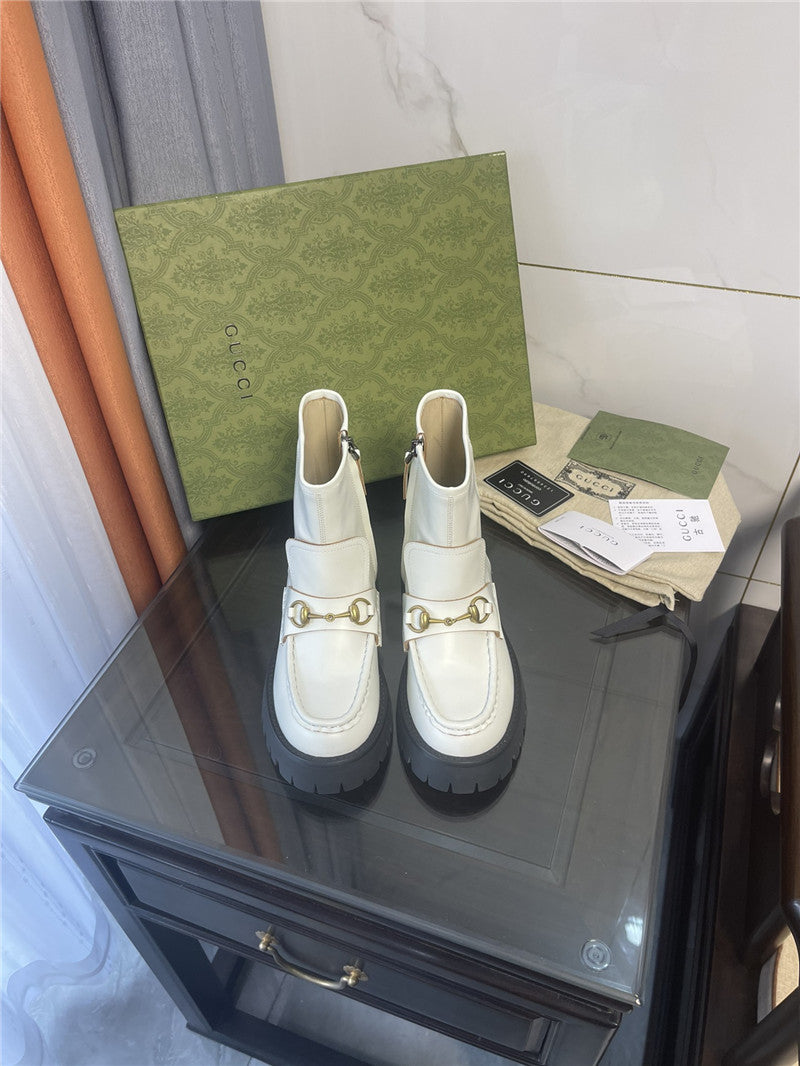 High Quality Luxury Gucci Horsebit Ankle Boots – Style 05939 product detail