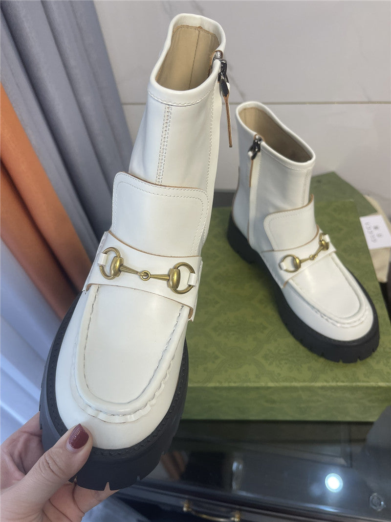 High Quality Luxury Gucci Horsebit Ankle Boots – Style 05939 product detail