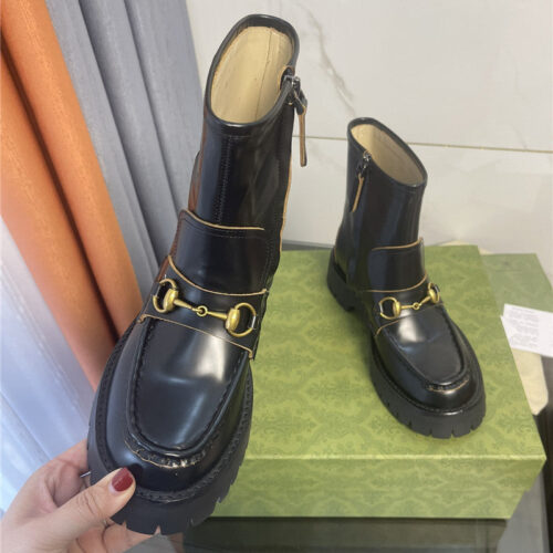 High Quality Luxury Gucci Horsebit Ankle Boots – Style 71475 product detail