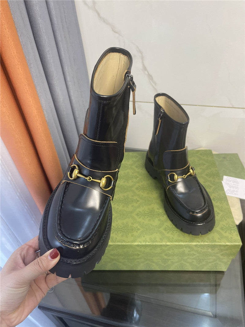 High Quality Luxury Gucci Horsebit Ankle Boots – Style 71475 product detail