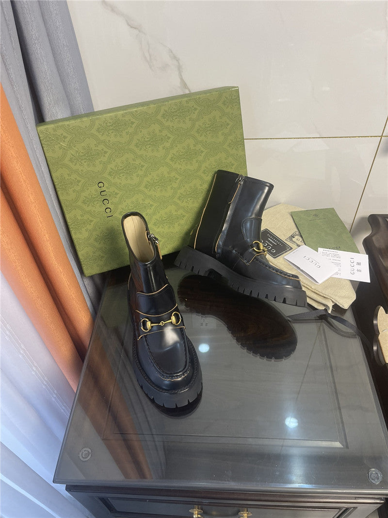 High Quality Luxury Gucci Horsebit Ankle Boots – Style 71475 product detail
