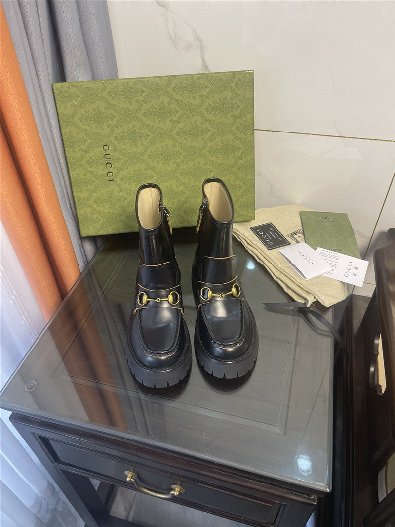 High Quality Luxury Gucci Horsebit Ankle Boots – Style 71475 product detail