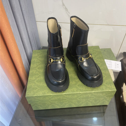 High Quality Luxury Gucci Horsebit Ankle Boots – Style 71475 product detail