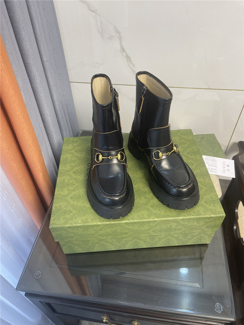 High Quality Luxury Gucci Horsebit Ankle Boots – Style 71475 product detail