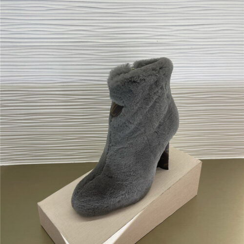High Quality Luxury Louis Vuitton Rabbit Fur Ankle Boots – Style 36515 product detail