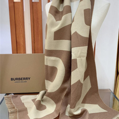 High Quality Luxury Burberry Wool Jacquard Scarf – Style 24653 product detail