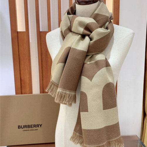 High Quality Luxury Burberry Wool Jacquard Scarf – Style 24653 product detail