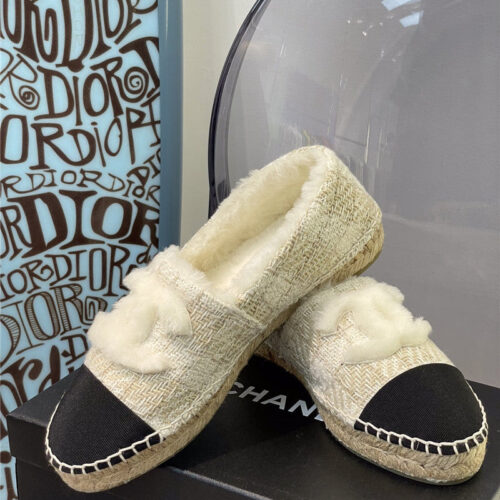High Quality Luxury Chanel Fur Fisherman Shoes – Style 37446 product detail