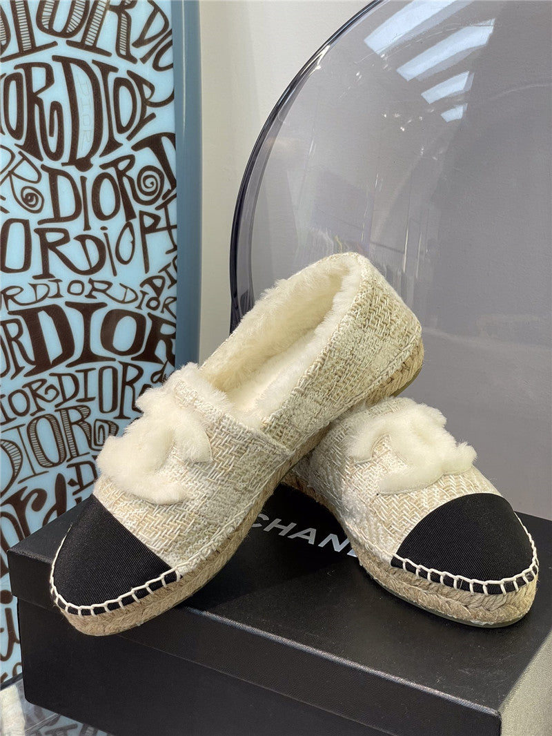 High Quality Luxury Chanel Fur Fisherman Shoes – Style 37446 product detail
