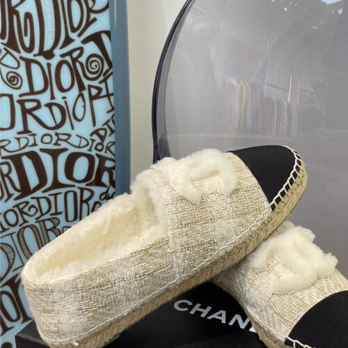 High Quality Luxury Chanel Fur Fisherman Shoes – Style 37446 product detail