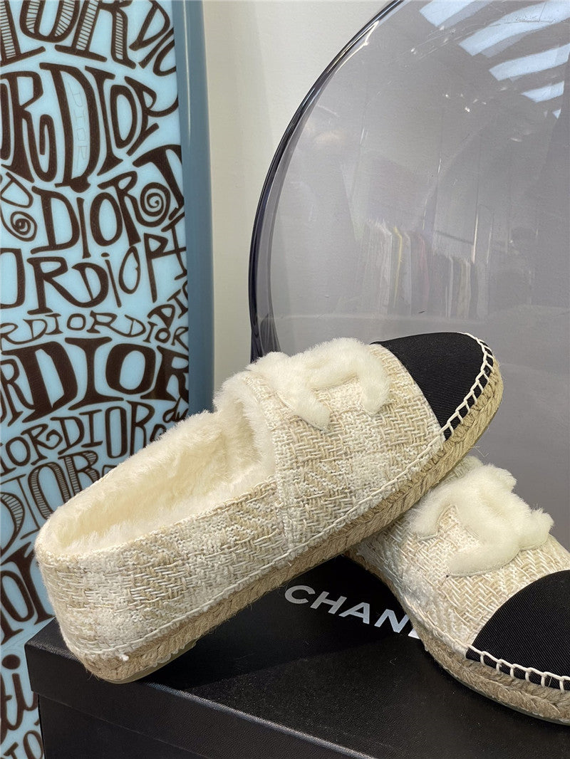 High Quality Luxury Chanel Fur Fisherman Shoes – Style 37446 product detail