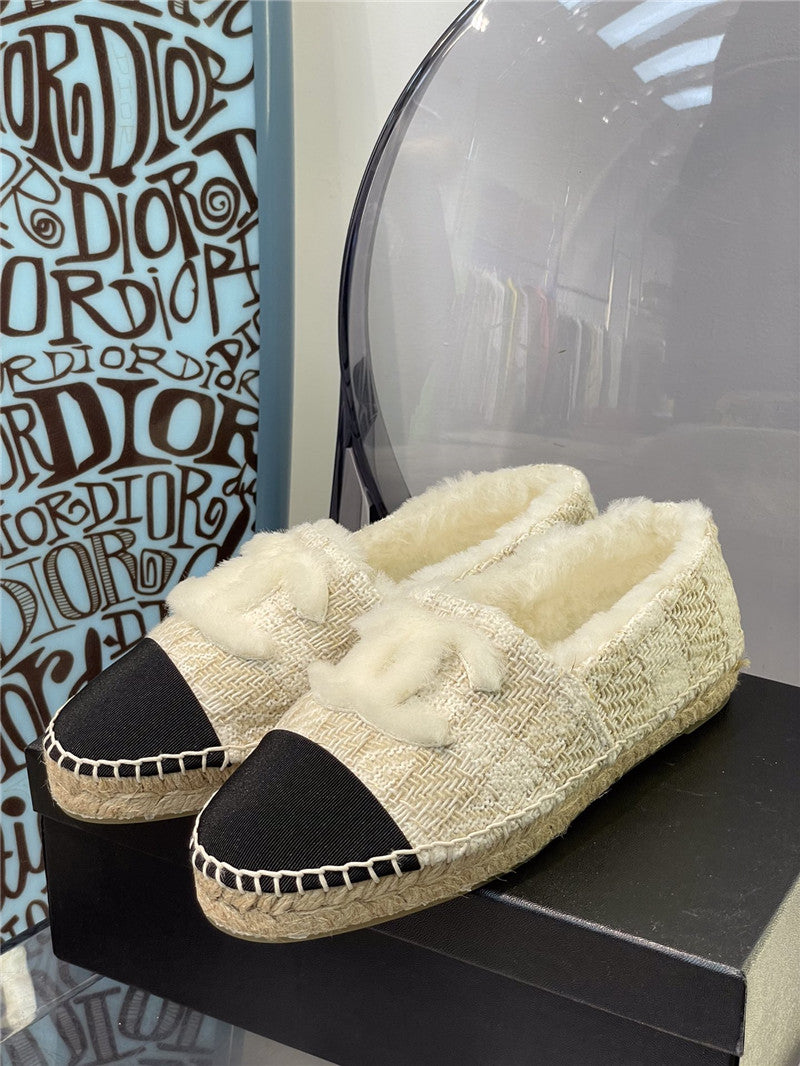 High Quality Luxury Chanel Fur Fisherman Shoes – Style 37446 product detail