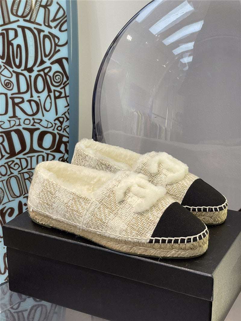 High Quality Luxury Chanel Fur Fisherman Shoes – Style 37446 product detail