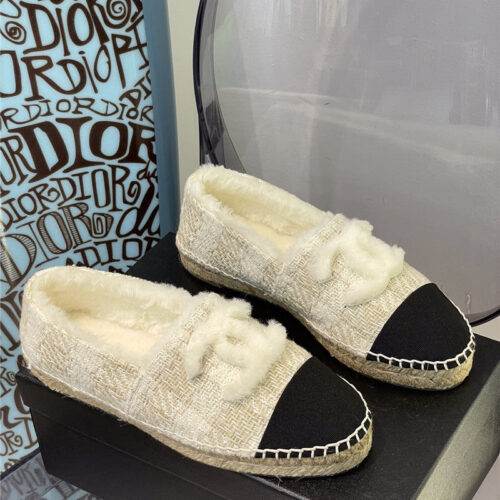 High Quality Luxury Chanel Fur Fisherman Shoes – Style 37446 product detail