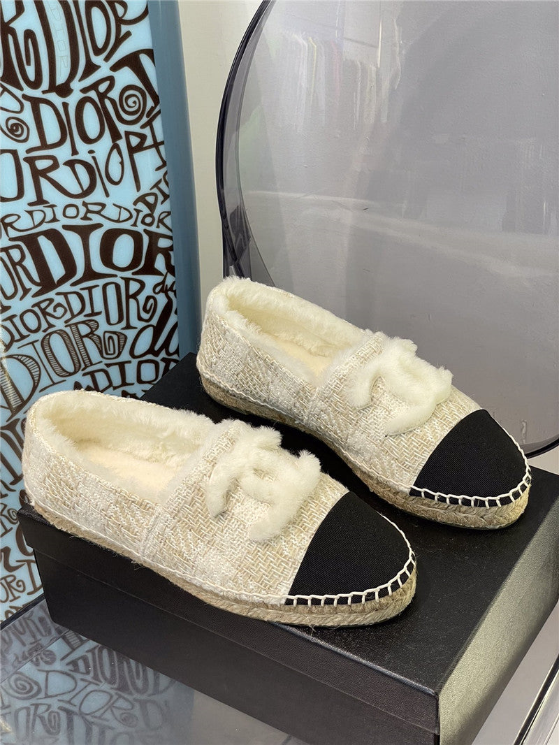 High Quality Luxury Chanel Fur Fisherman Shoes – Style 37446 product detail