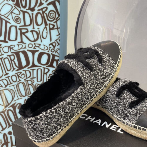 High Quality Luxury Chanel Fur Fisherman Shoes – Style 73606 product detail