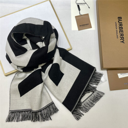 High Quality Luxury Burberry Wool Jacquard Scarf – Style 24651 product detail