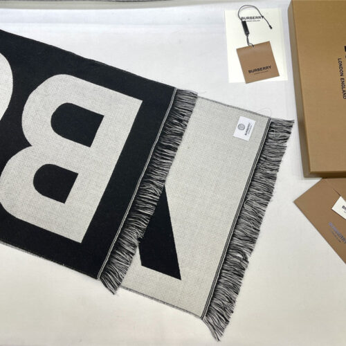 High Quality Luxury Burberry Wool Jacquard Scarf – Style 24651 product detail