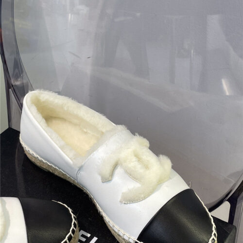 High Quality Luxury Chanel Fur Fisherman Shoes product detail