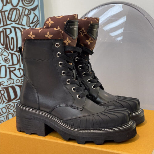 High Quality Luxury Louis Vuitton Shell Toe Ankle Boots
