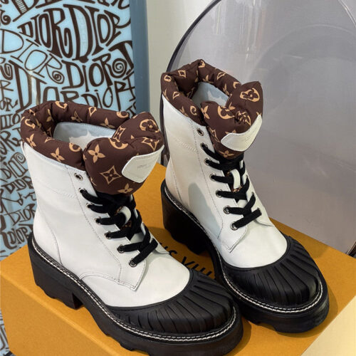 High Quality Luxury Louis Vuitton Shell Toe Ankle Boots – Style 03299