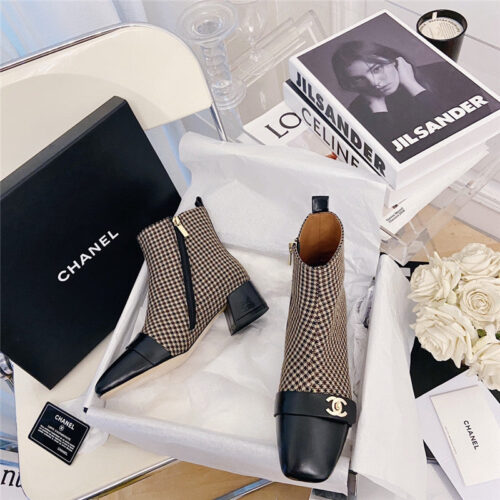 High Quality Luxury Chanel Vintage Ankle Boots