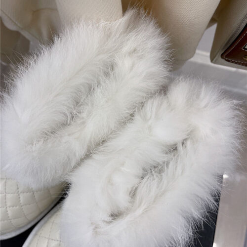 High Quality Luxury Chanel Rabbit Fur Logo Snow Boots – Style 86822 product detail