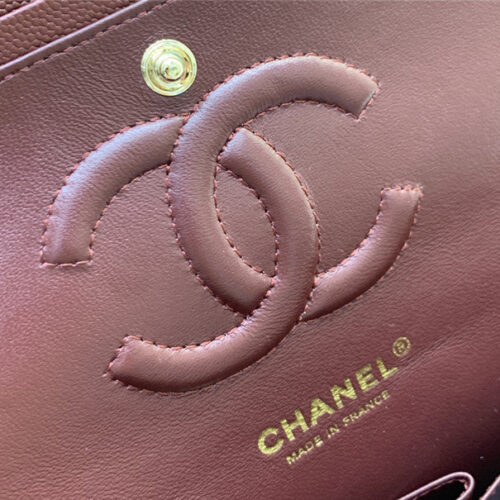 High Quality Luxury Chanel Classic CF 2.55 Burgundy Bag – Style 47368 product detail