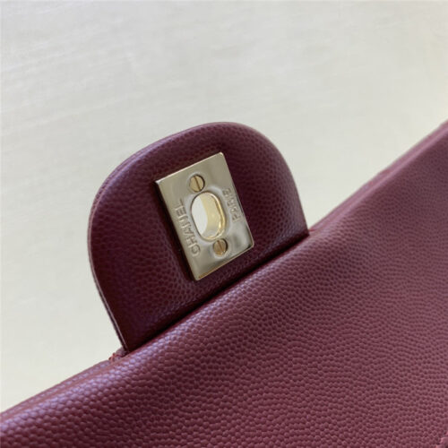 High Quality Luxury Chanel Classic CF 2.55 Burgundy Bag – Style 47368 product detail