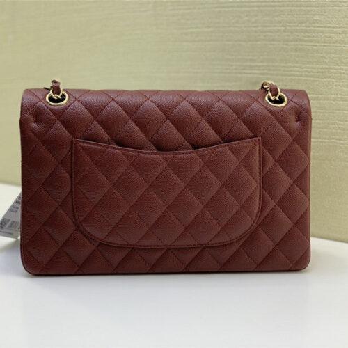 High Quality Luxury Chanel Classic CF 2.55 Burgundy Bag – Style 47368 alternate view