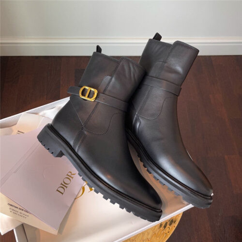 High Quality Luxury Dior Cd Buckle Ankle Boots product detail
